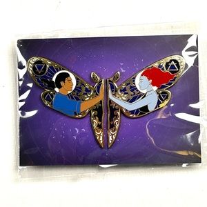New Double Dragonfly Enamel Pin